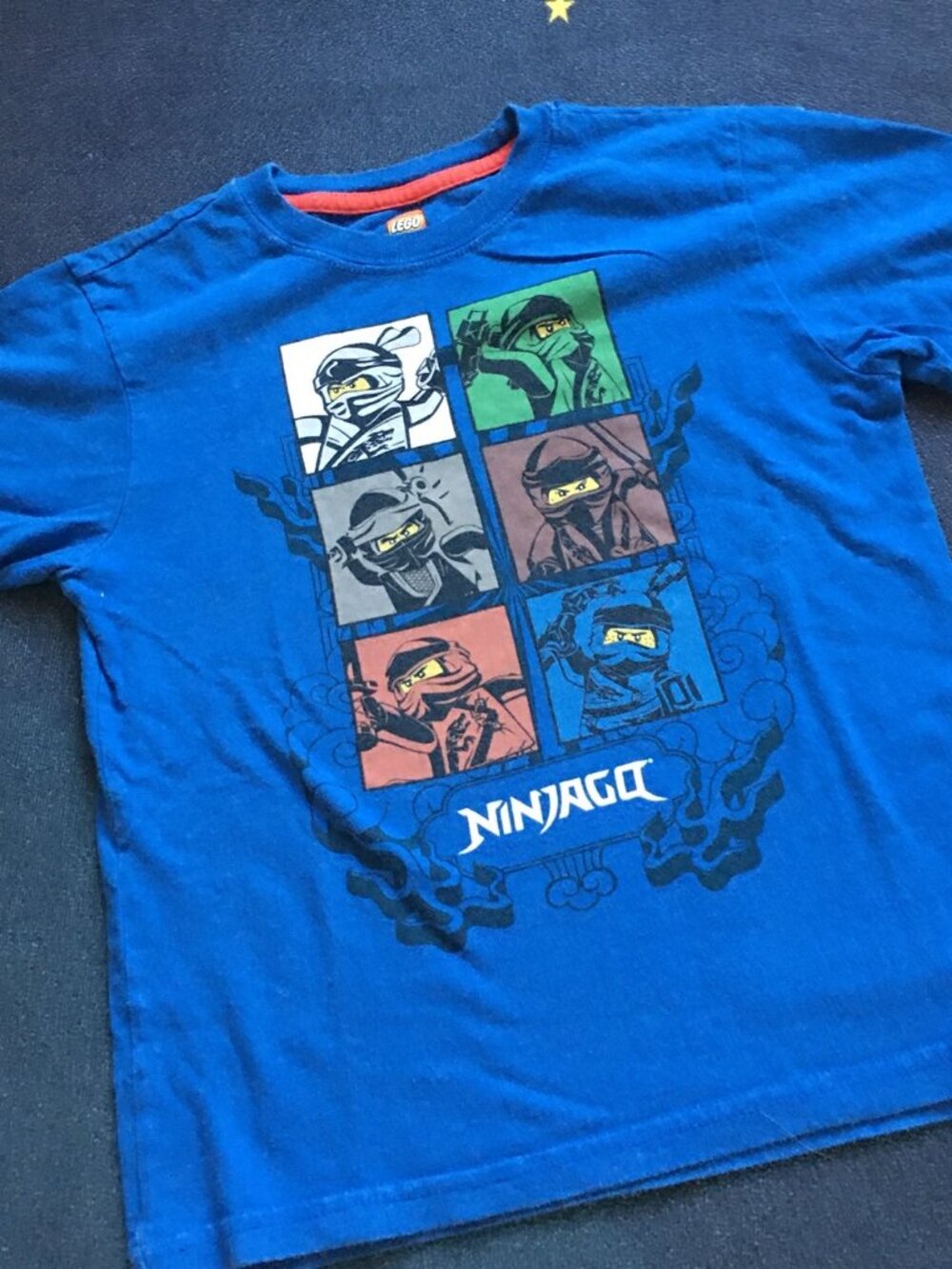 Lego Ninjago Boys T-Shirt Blue 7T
